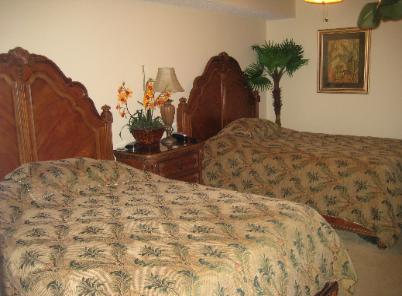 Bedroom #3 with 2 Queen Size Bed - Great view of ocean - Ocean Blue Resort Myrtle Beach www.JeffsCondos.com
